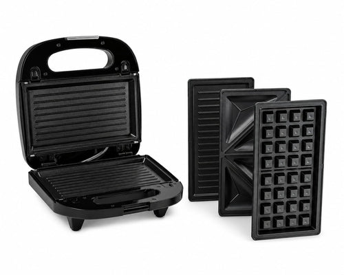 Zain 3 in 1 Sandwich and Grill Maker - Grey